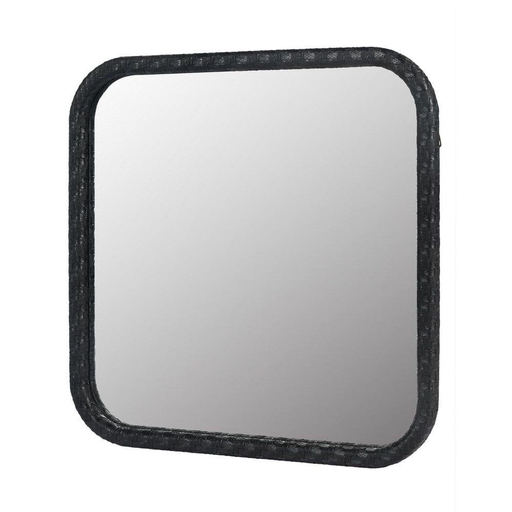 23.62 in. W x 23.62 in. H Round Corner Square Frameless Wall Mount Modern D