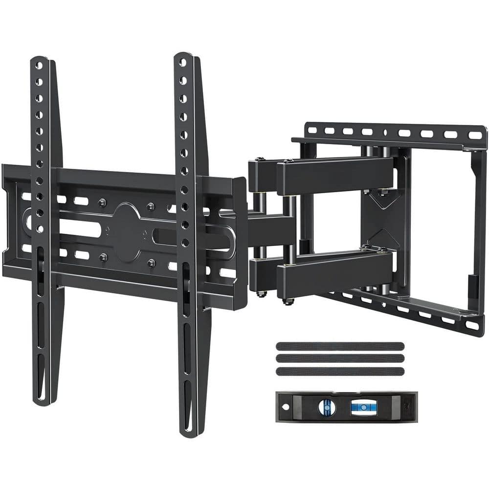 Full Motion TV Wall Mount Bracket for 32 in.-65 in. TVs Max VESA 400X400mm, Up to 99lbs with Articulating Dual Arms