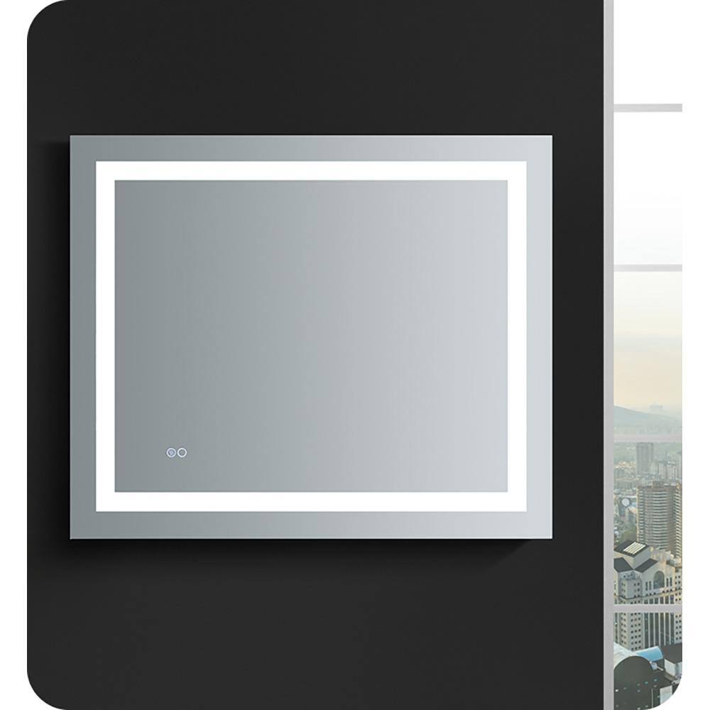Frameless 36" x 30" Clear LED Bathroom Vanity Mirror