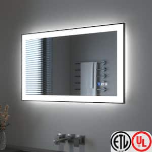 TOOLKISS 55 in. W x 30 in. H Rectangular Framed LED Anti-Fog Wall