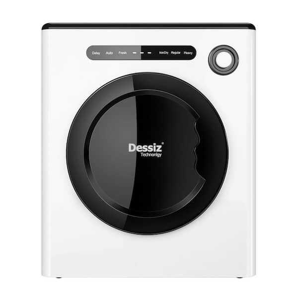 1.6 cu. ft. Vented Electric Dryer in White with Triple Dander Filtration and Display Panel
