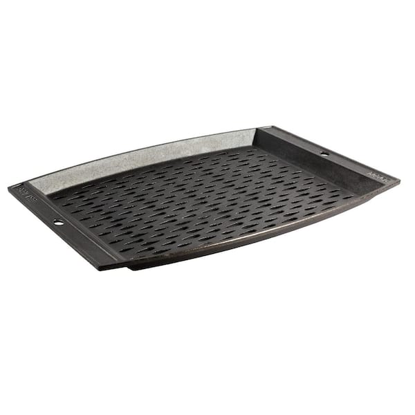 Lodge 15 in. x 12 in. Cast Iron Grill Topper in Black