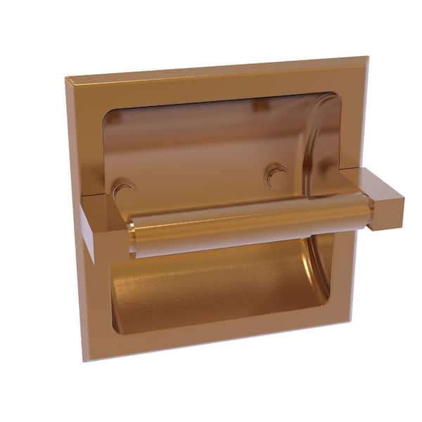Montero Recessed Toilet Paper Holder in Brushed Bronze