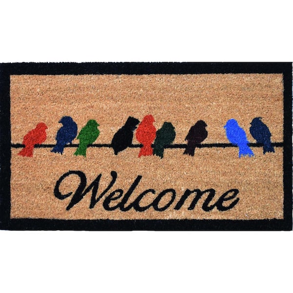 Calloway Mills Birds on a Wire Multi-Colored 20 in. x 34 in. Indoor or Outdoor Door Mat