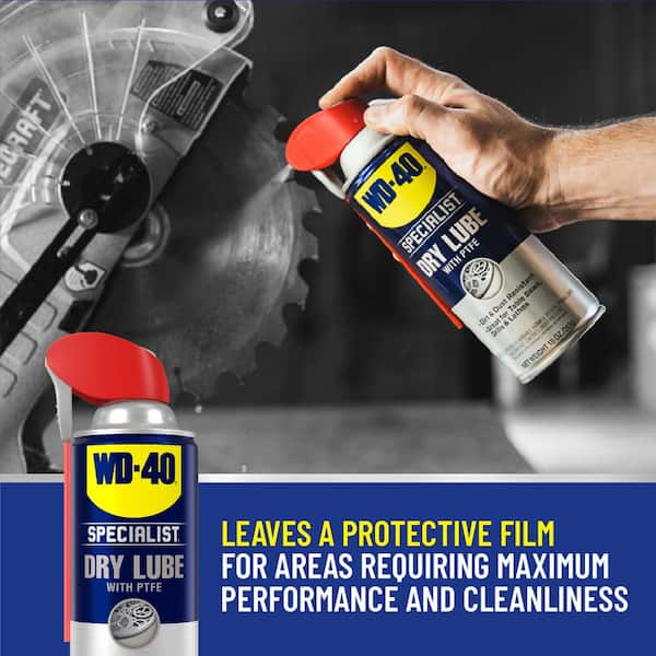 WD-40 Specialist 10 oz. Dry Lube with PTFE, Lubricant with Smart Straw Spray (2-Pack)