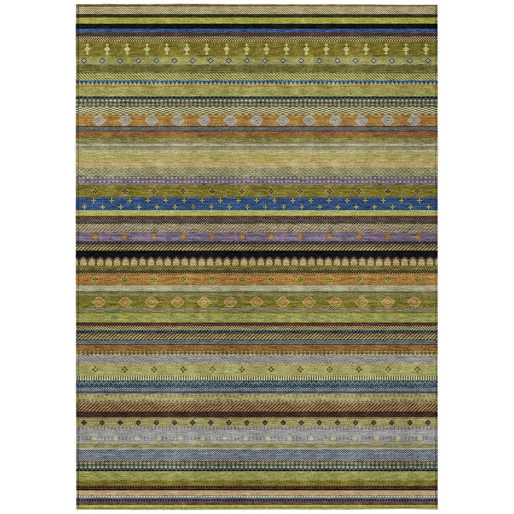 Chantille Machine Washable Indoor/Outdoor Abstract ACN2218 Olive 9 ft. x 12 ft. Area Rug price history on PriceWatchPro