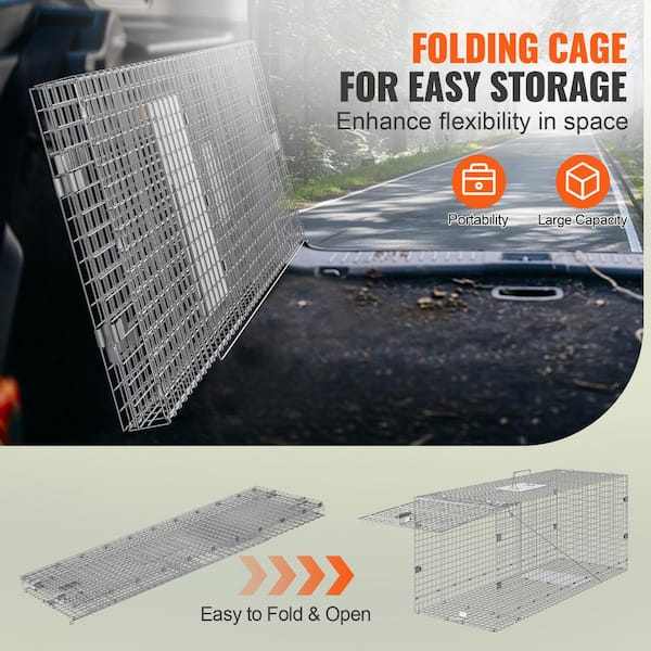 Large Foldable Caught Portable Collapsible Mesh Bait Storage Cage