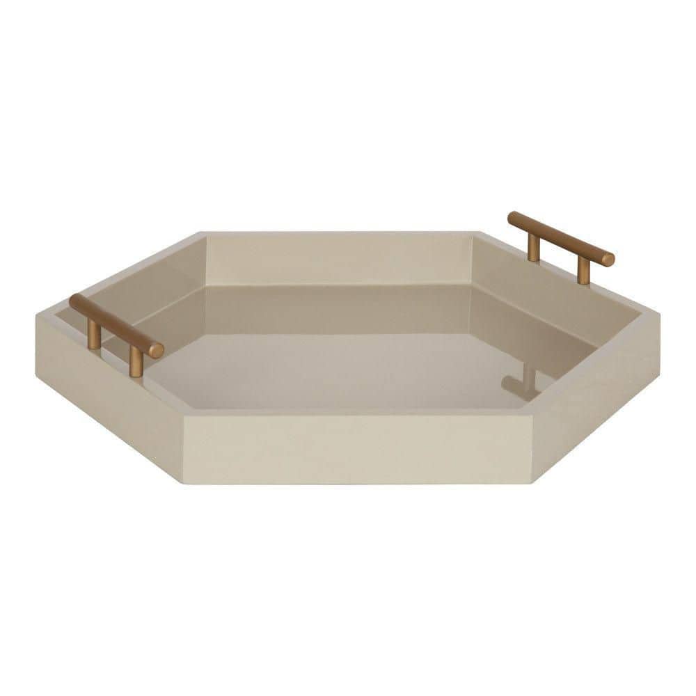 Lipton 3.25 in. H x 18.00 in. W Brown Decorative Tray price history on PriceWatchPro