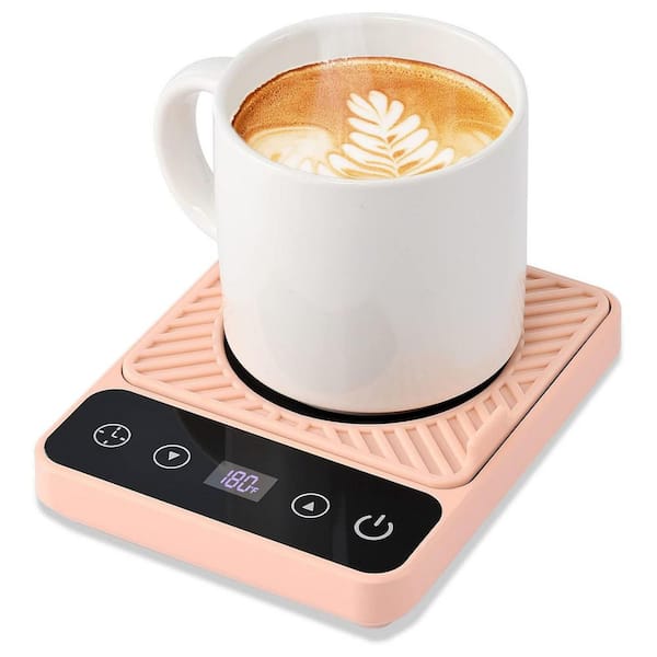 Aoibox 1-Cup Pink Corded Desktop Electric Cup Warmer with Timer Setting 6  Temperature Levels for Milk Tea Cup Heating Plate SNSA21KI010 - The Home  Depot