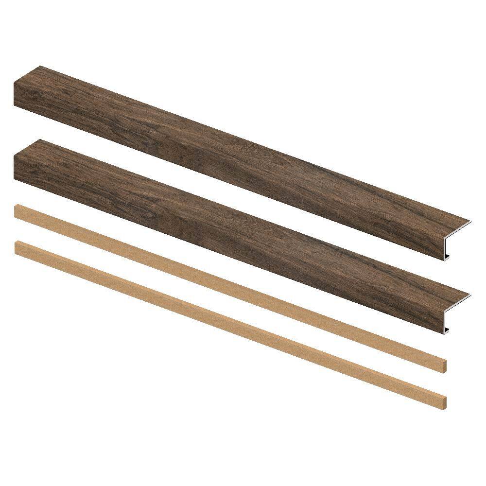 Lipian Hill Hickory 6.5mm x 46in x 4in Exact Match Large Square Nose Open Stair Return/Landing Kit (2-Pack) price history on PriceWatchPro