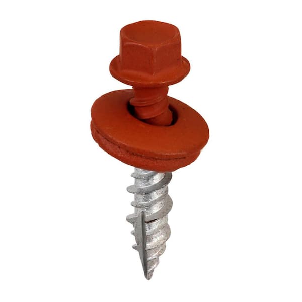 # 9 X 1 inch Barn Red Hex Metal to Wood Screws (Bag of 250)