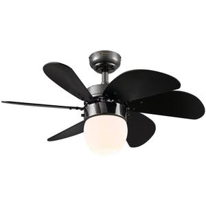 Turbo Swirl 30 in. LED Gun Metal Ceiling Fan