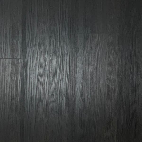 Dekorman Take Home Sample-9 in. W x 12 in. L x 8 mm T Noble Black Oak WPC Waterproof Click Locking Luxury Vinyl Plank Flooring