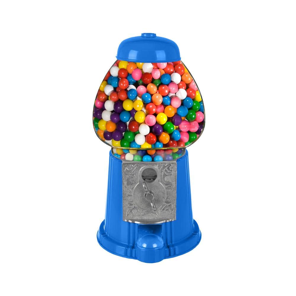 GREAT NORTHERN Vintage Gumball Machine - 11 in. Retro-Style, Coin-Operated Cast Metal Vending Machine with Glass Globe, and Free Spin