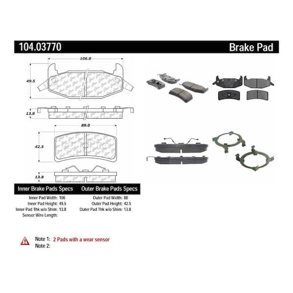 Centric Parts Disc Brake Pad Set