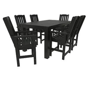 Glennville 7-Pieces Recycled Plastic Outdoor Counter Dining Set