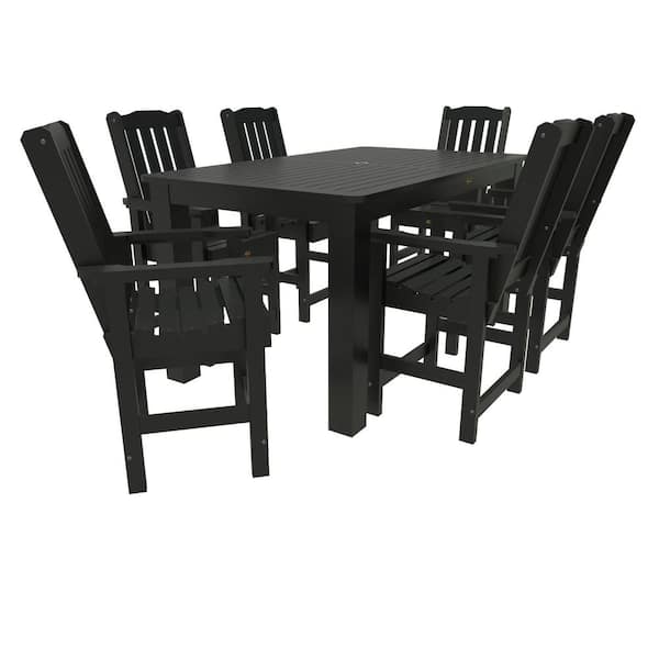 Unbranded Glennville 7-Pieces Recycled Plastic Outdoor Counter Dining Set