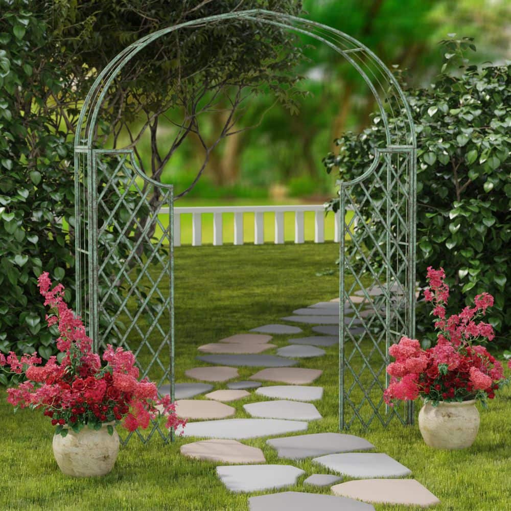 Jaida 88 in. x 71 in. Metal Arbor price history on PriceWatchPro