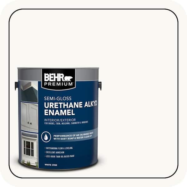 1 gal. White Urethane Alkyd Semi-Gloss Enamel Interior/Exterior Paint
