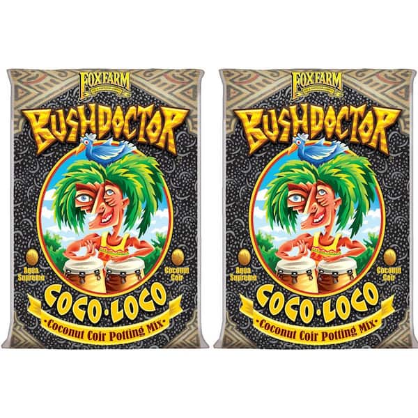 Hydrofarm FoxFarm Bush Doctor Coco Loco Plant Garden Potting Soil Mix (2-Pack)