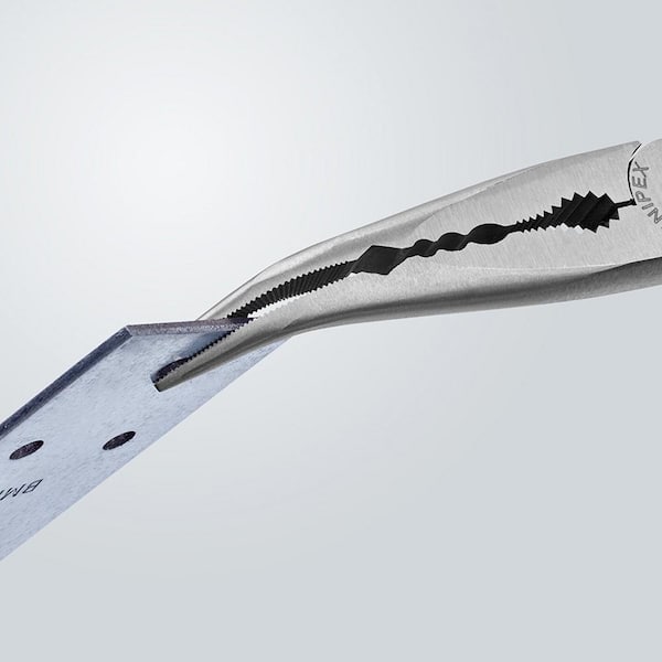 KNIPEX - 11 in. Extra Log Reach Angled Long Nose Pliers