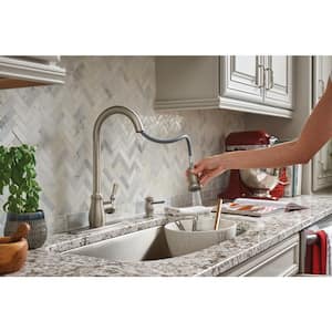 Fieldstone Single-Handle Pull-Down Sprayer Kitchen Faucet with Reflex and Power Clean in Spot Resist Stainless