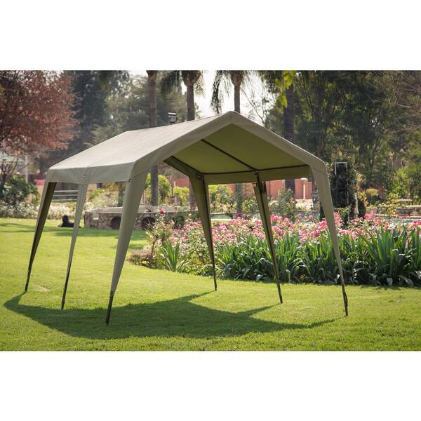 Zulu 1200 11 ft. x 13 ft. x 8 ft high Olive Canvas Gazebo GOLDGRLCFR