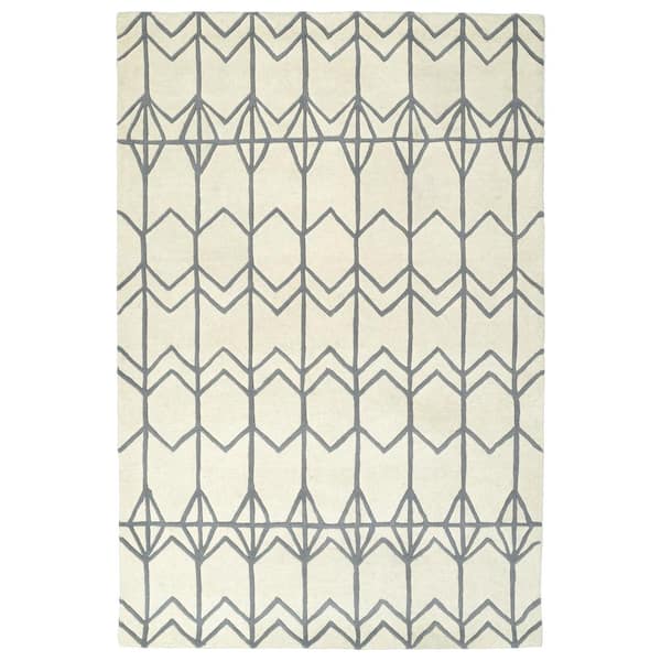 Kaleen Origami Ivory 5 ft. x 8 ft. Area Rug