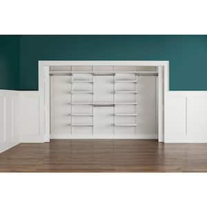 Everbilt Genevieve 4 ft. Gray Adjustable Closet Organizer Shoe Rack 90453 -  The Home Depot