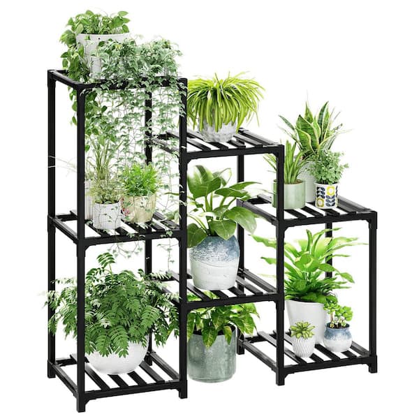 Unbranded Plant Stand Indoor Plant Stands Wood Outdoor Tiered Plant Shelf for Multiple Plants
