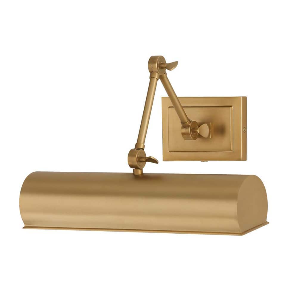 Alastair 1-Light Aged Brass Adjustable Pivoting Picture Light Wall Sconce with Optional Plug-in and Cord Cover price history on PriceWatchPro