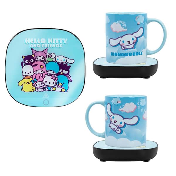 Uncanny Brands Hello Kitty and Friends 'Cinnamoroll' Light Blue Single- Cup Coffee Mug with Mug Warmer for your Coffee Maker