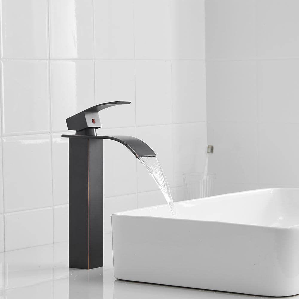 Oil Rubbed Bronze Single Handle Vessel Sink Faucet