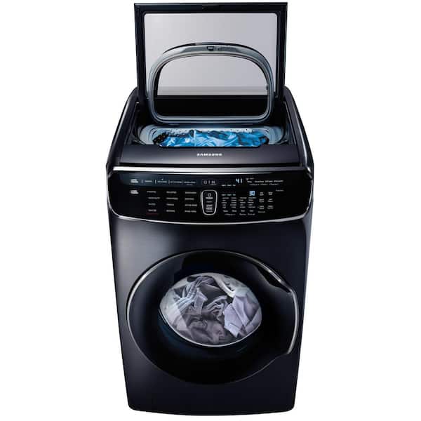Samsung 6.0 Total cu. ft. High-Efficiency FlexWash Washer in Black Stainless