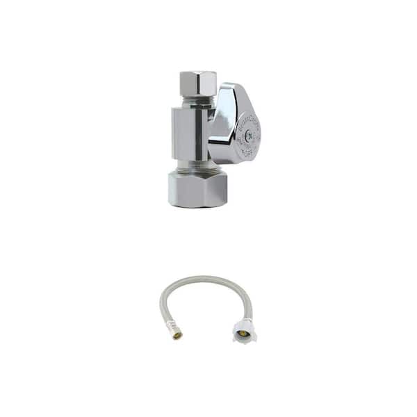 3/8 in. Compression Toilet Supply Line (16 in.) and 1/2 in. Compression Straight Valve Combo