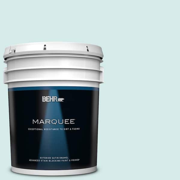 BEHR MARQUEE 5 gal. Home Decorators Collection #HDC-MD-23 Ice Mist Satin Enamel Exterior Paint & Primer