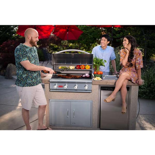Bull BBQ Fully-Assembled 8 Ft. Outdoor Kitchen BBQ Island With 30