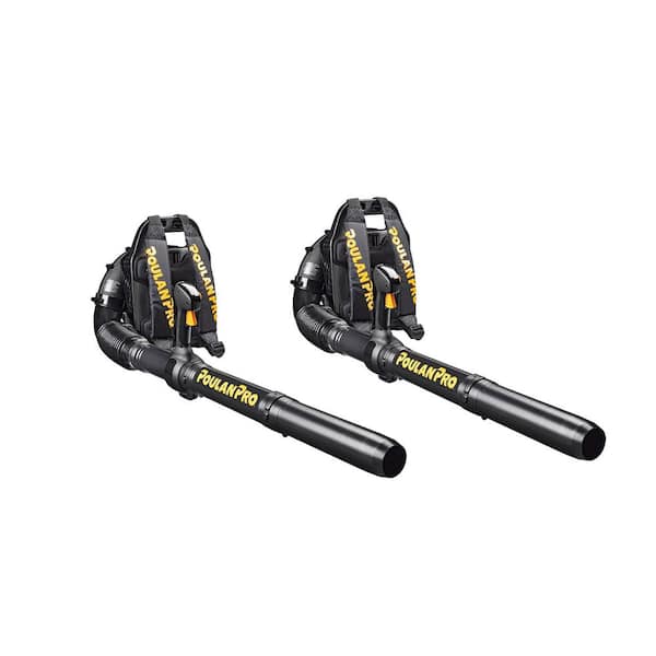 Poulan 220 MPH Air Speed 490 CFM 46 cc Gas Flow Yard Backpack Leaf Blower (2-Pack) (Certified Refurbished)