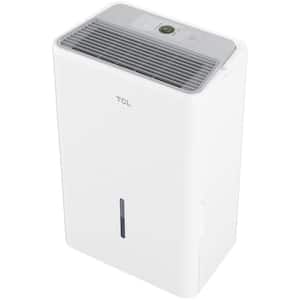 50 pt. 4,500 sq. ft. Smart Dehumidifier with Pump, App & Smart Home Integration in. White