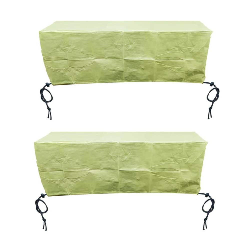 39.3 in. White Non-Woven Fabric Plant Frost Cover with Shrinking Rope, 2-Pack for Outdoor Garden Protection price history on PriceWatchPro