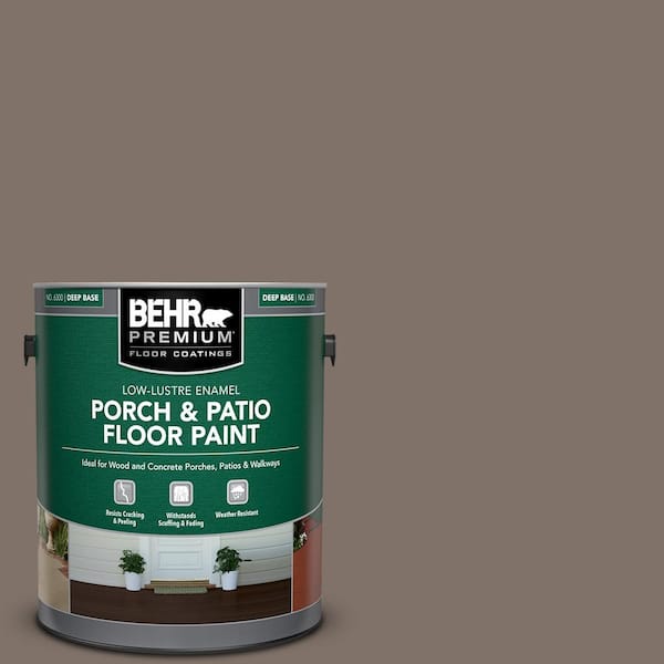 1 gal. #MS-86 Dusty Brown Low-Lustre Enamel Interior/Exterior Porch and Patio Floor Paint