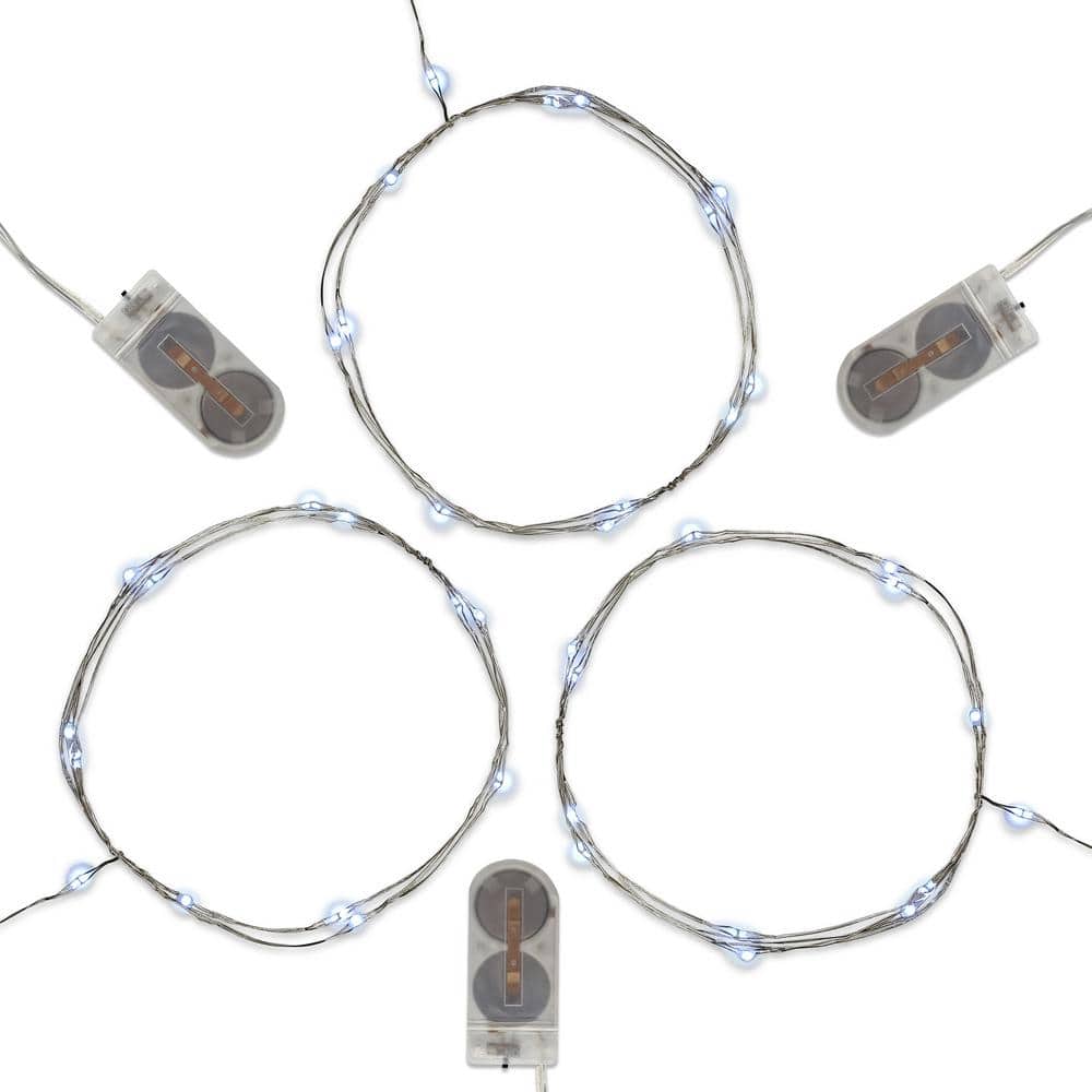 Bright White Battery Operated Waterproof Mini String Lights price history on PriceWatchPro