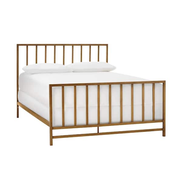Stylewell Zandria Brushed Gold Metal, Gold Metal Bed Frame Full