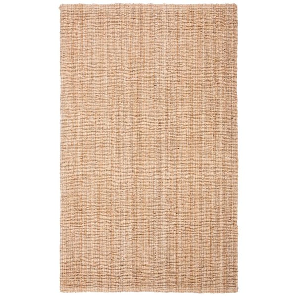 SAFAVIEH Natural Fiber Beige 11 ft. x 15 ft. Solid Color Gradient Area Rug
