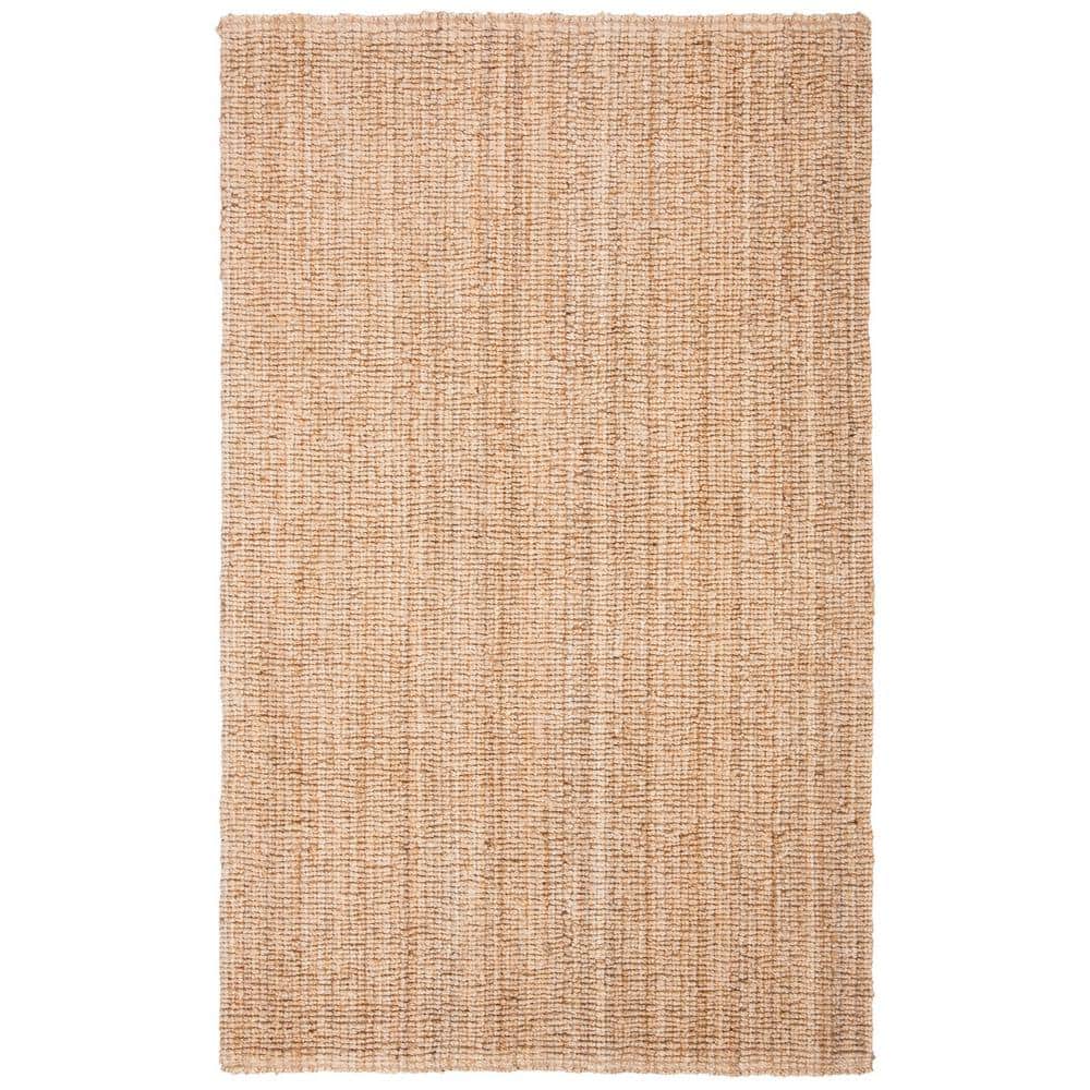SAFAVIEH Natural Fiber Beige 2 ft. x 5 ft. Solid Color Gradient Area ...