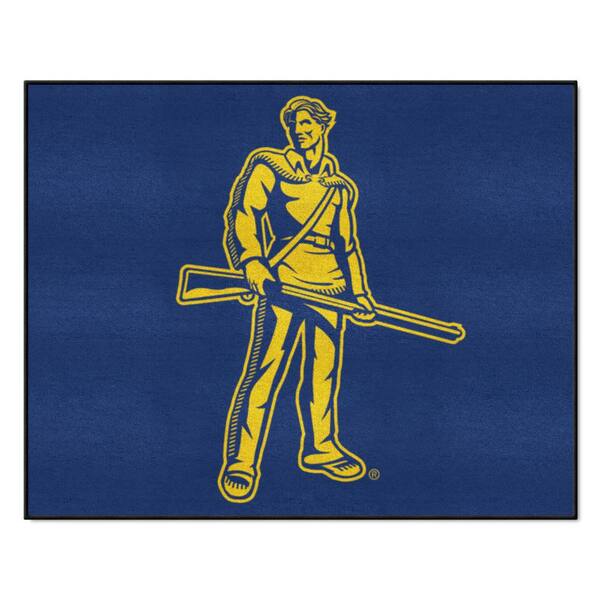 Wv State Rug Fallo FANMATS West Virginia Mountaineers Blue 3 ft. x 4 ft. All-Star Area Rug ...