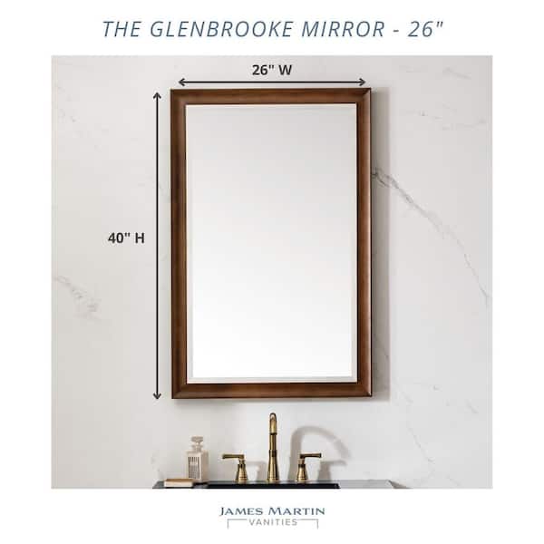 James Martin Vanities Glenbrooke 26 in. W x 40 in. H Rectangular 