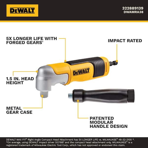 Maxfit Modular 3/8 in. Drive Right Angle Attachment