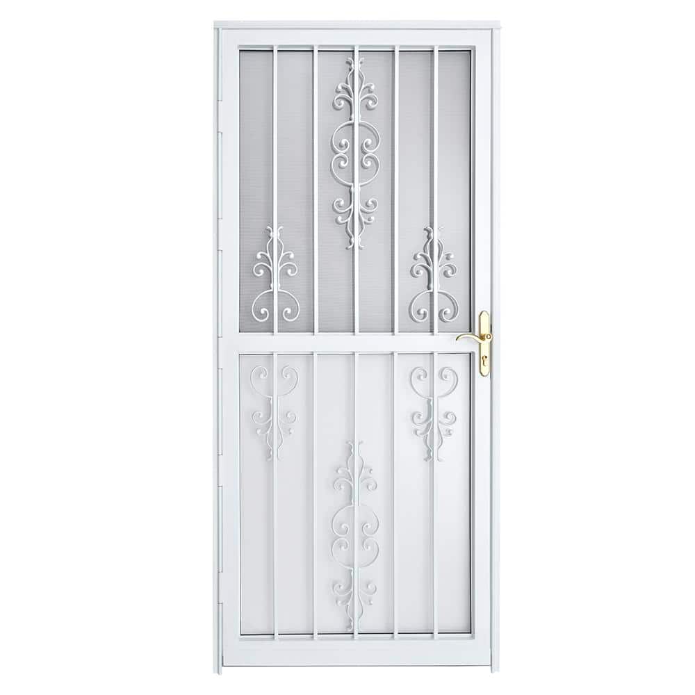 Grisham 30 in. x 80 in. 309 Series White Prehung Heritage Steel