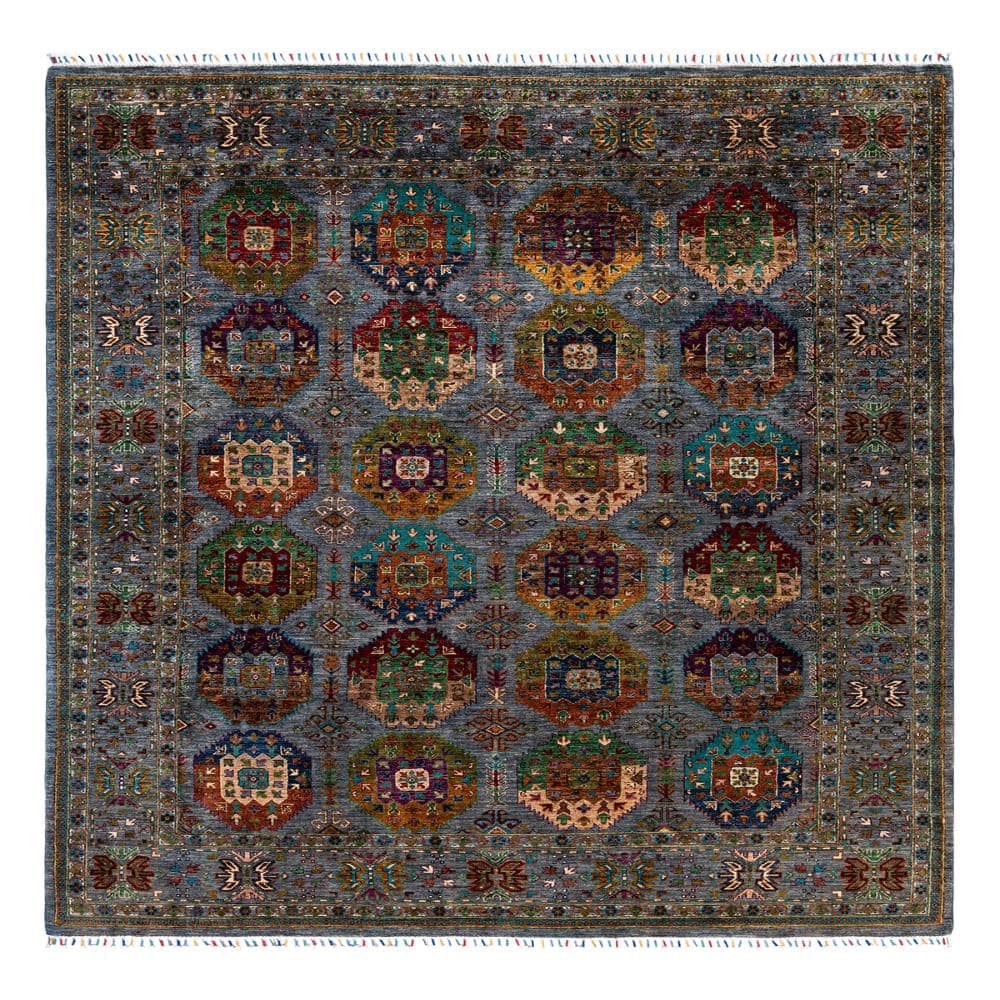 Tribal Gray 8 X 10 Hand Knotted Wool Indoor Area Rug price history on PriceWatchPro